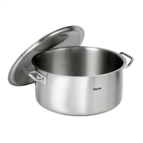 Wochenendangebot Kochtopf 25 ltr Edelstahl mit Deckel Ø 430 mm H 275 mm 2 Griffe
