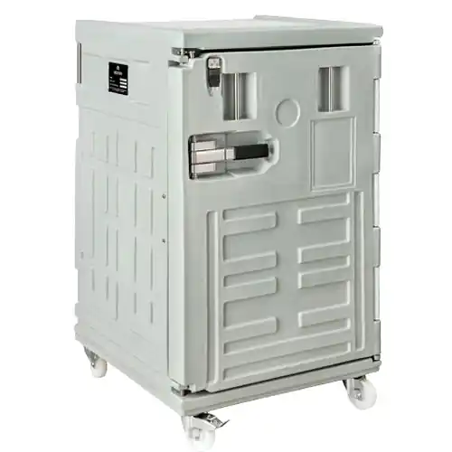 Cargo Thermobehälter Serie Cargo • grau • fahrbar • 370 ltr 840 mm x 800 mm H 1310 mm Sichere Zahlung