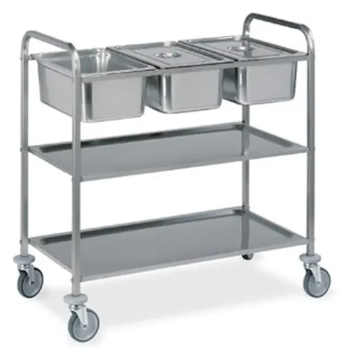 Servierwagen 2 Borde 1000 x 500 mm Geprüft