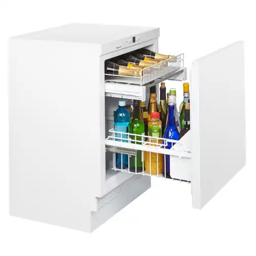 Unterbau Flaschenkühler KM 142 FL weiß 132 ltr R600a Direkt Vom Hersteller