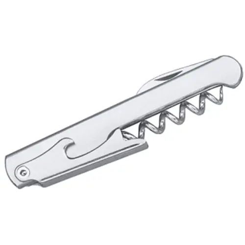 Rabatt Kellnermesser Edelstahl L 110 mm • klappbar • multifunktional • glänzend