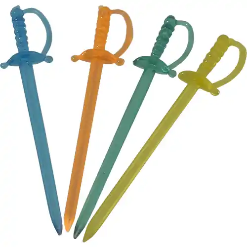 Abverkauf Degen-Picker Set • Degen neonfarben L 85 mm 500 Stück