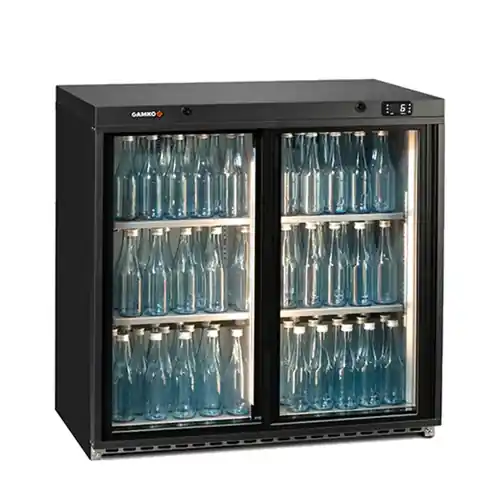 Flaschenkühler Maxiglass anthrazit 239 ltr Umluftkühlung Aktuell