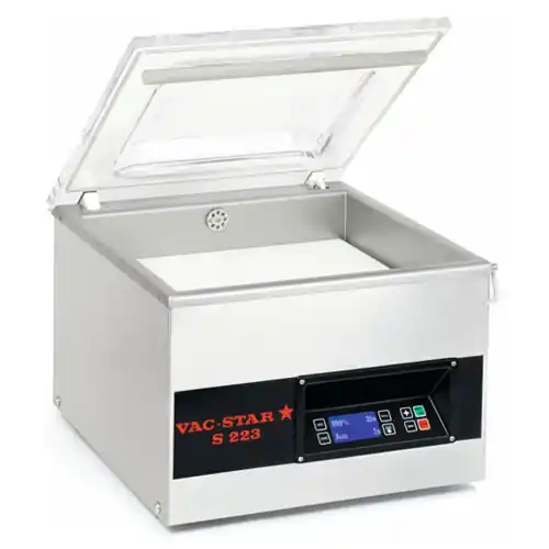 Sonderangebot Vakuum-Verpackungsmaschine S-223 L-SX Kammergerät 1 Schweißleiste 420 mm 20 m³/h