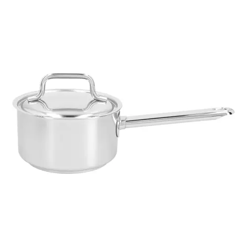 Beliebt Stieltopf 1 ltr Edelstahl mit Deckel induktionsgeeignet Boden-Ø 120 mm