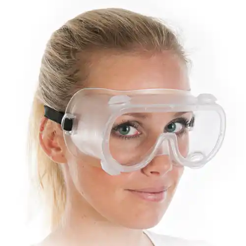 Schutzbrille belüftet Einheitsgröße PVC transparent Kracherpreis