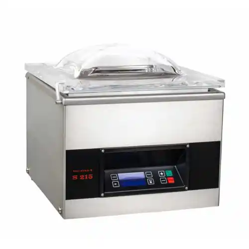 Sonderaktion Vakuum-Verpackungsmaschine S-215-DBV Kammergerät 1 Schweißleiste 350 mm 16 m³/h