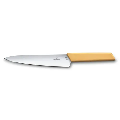 Must-Have Tranchiermesser SWISS MODERN Klingenlänge 19 cm Honey