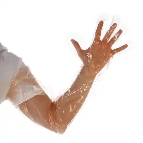 LDPE-Handschuhe SOFTLINE LONG Einheitsgröße Polyethylen orange Online Kaufen