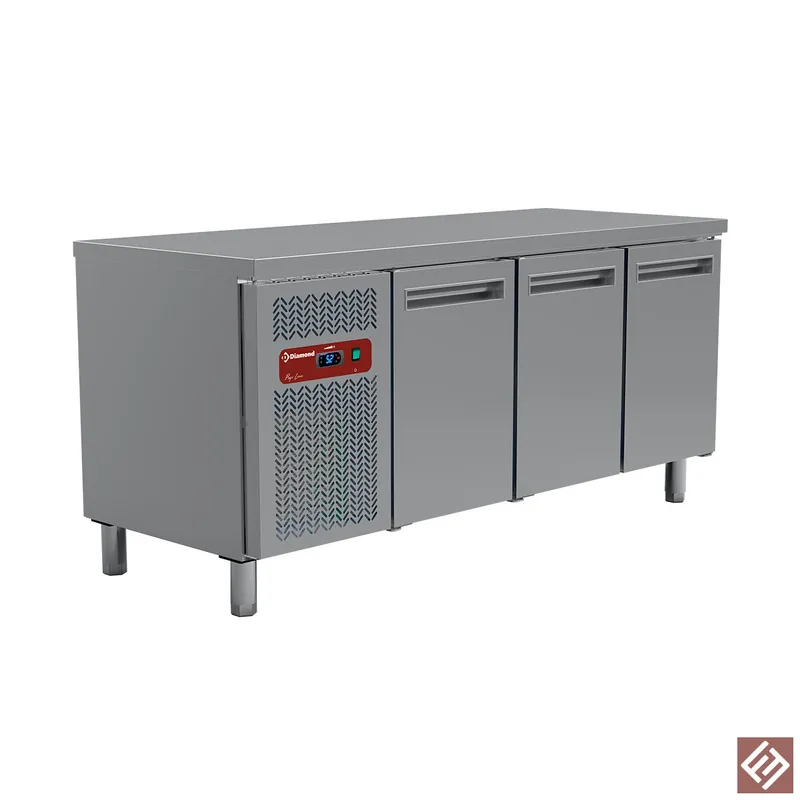 Kühltisch, Umluft, 3 Türen GN 1/1(405 Lit.) Expressversand