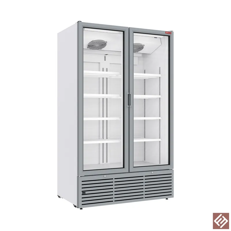 Positive Kühlvitrine 1142 Liter, 2 Drehtüren - WEISS Preis Gesenkt