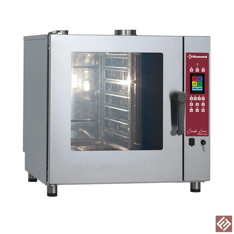 Gas Ofen Dampf/Konvektion TOUCH SCREEN, 7x GN 1/1 - AUTO-CLEANING Direkt Vom Hersteller