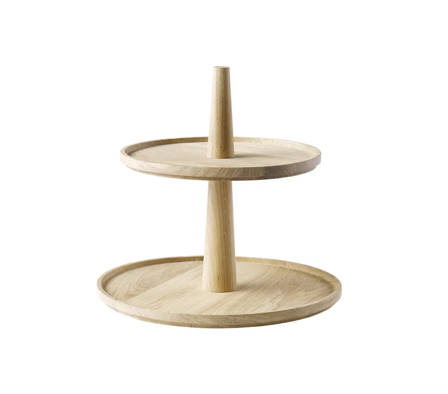 Neue Ware VALO Etagère - 2-stufig - Holz - Ø 30 x 28 cm