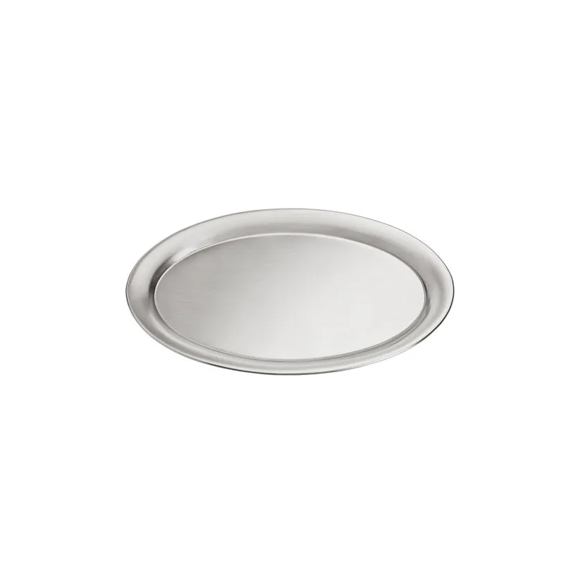 Café-Tablett oval - 19 x 15 cm (Edelstahl mattiert) Preiswert