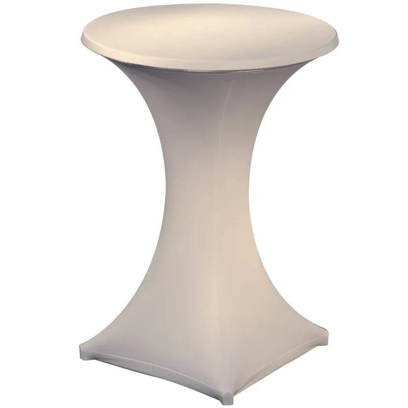 GALACTICA Stehtisch-Überzug Ø 70 - 75 cm - Weiß (2-teilig) Mega-Angebot