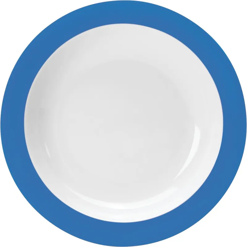 Preis Gesenkt COLOURS Teller tief (mit Fahne) - 42 cl - (Ø 23 cm) - Blau