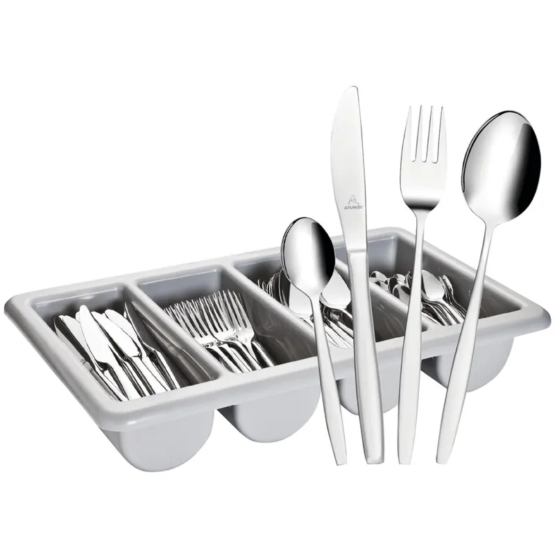 CASINO Besteckset - 145-teilig (mit Kunststoff-Besteckkkasten) Mega-Angebot