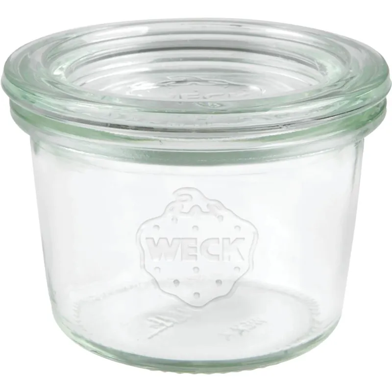 WECK Glas 080 - Inhalt 80 ml (Rundrand 60 mm - Ø 6,7 x 4,7 cm) Neu Im Sortiment