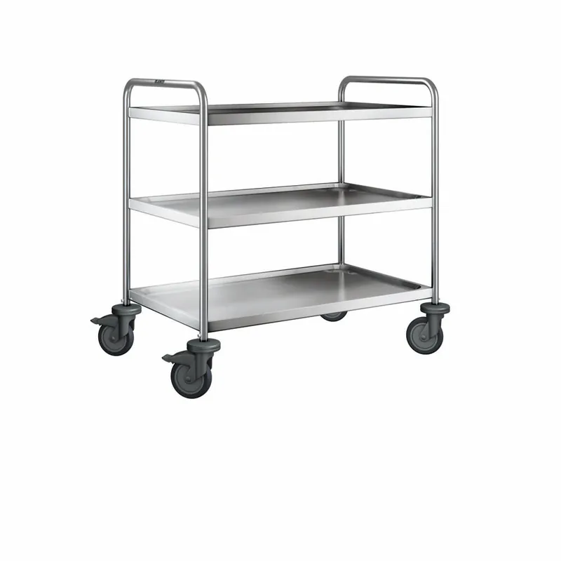 SW 9x6-3 Servierwagen 3-bordig (90 x 55 cm) - Kunststoffrollen Top-Seller