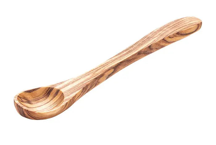 Neuheit OLIVE Löffel - 14 cm - Olivenholz - (2 Stück)