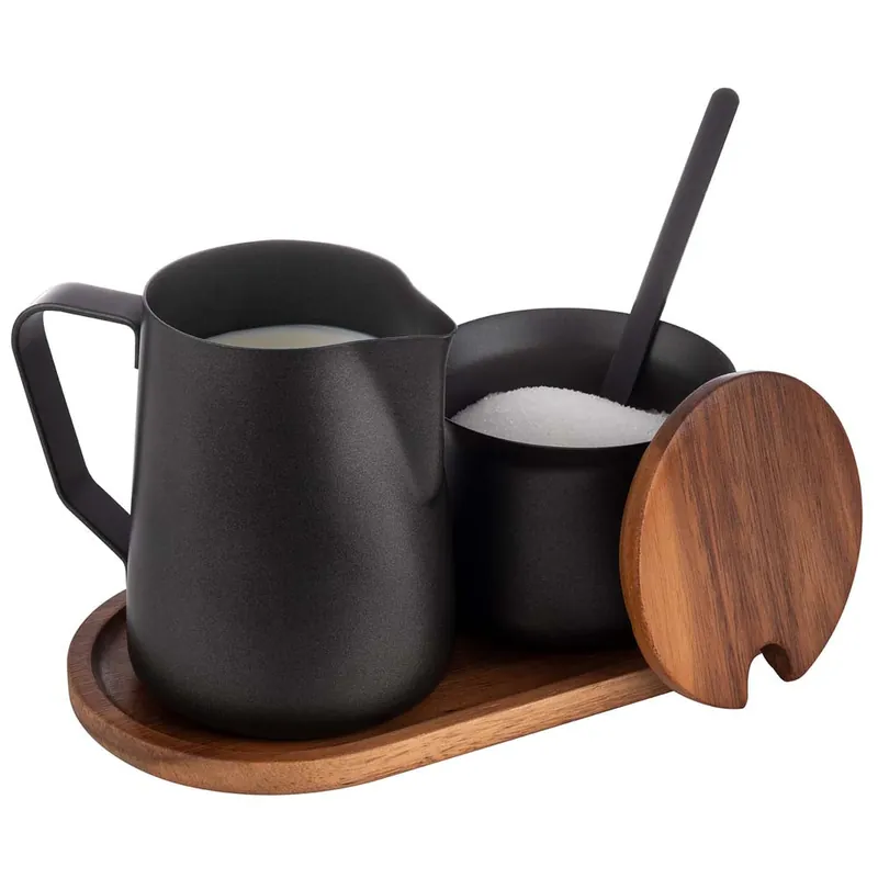 Online Kaufen Milch & Zucker-Set - 5- teilig - Schwarz