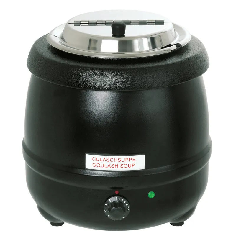 PARTY Suppentopf 9,5 l - Schwarz (230 V) Neue Ware